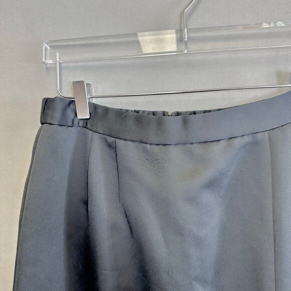 Alex Evenings black satin tuxedo a line maxi skirt Size 12 - Picture 11 of 12